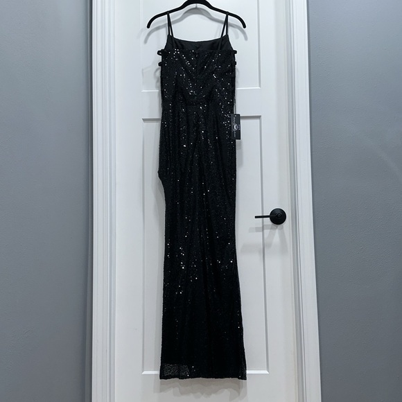 Prom/Formal Black Sequin Dress - Picture 3 of 14